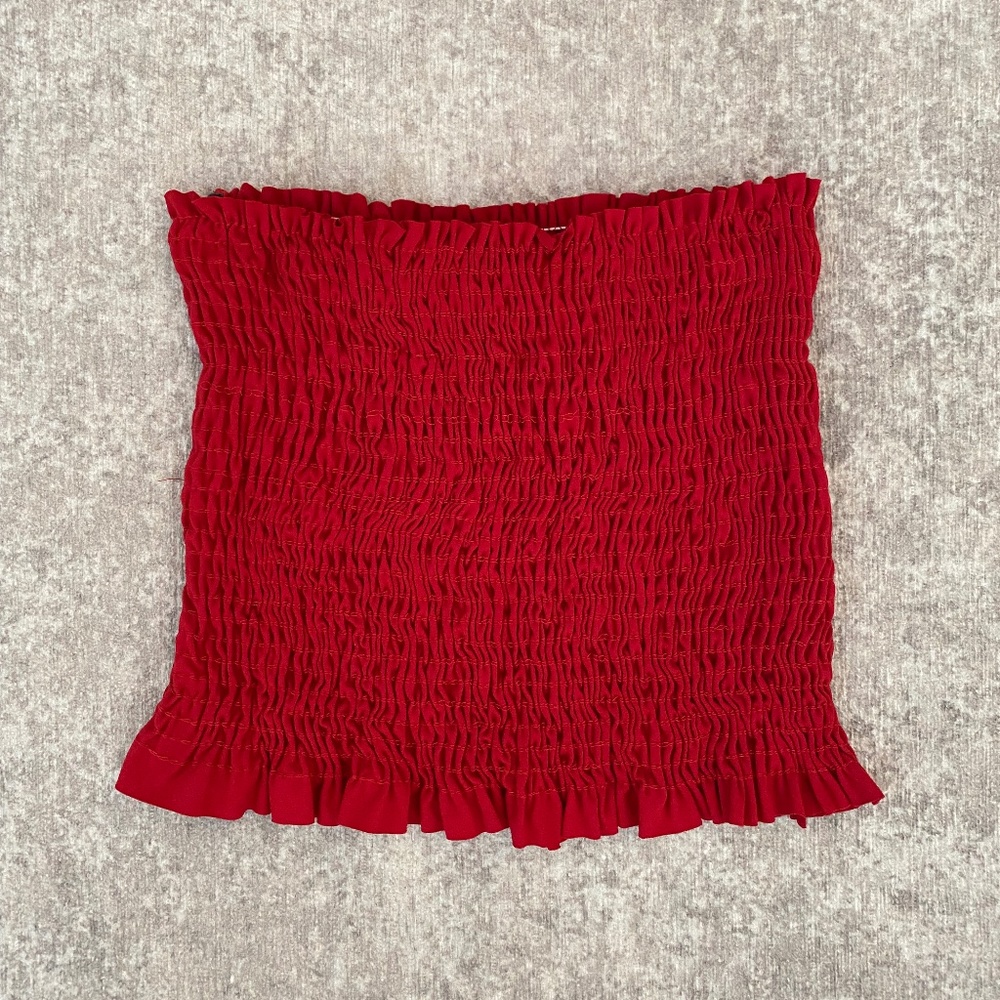 Gaze Red Tube Top (S)